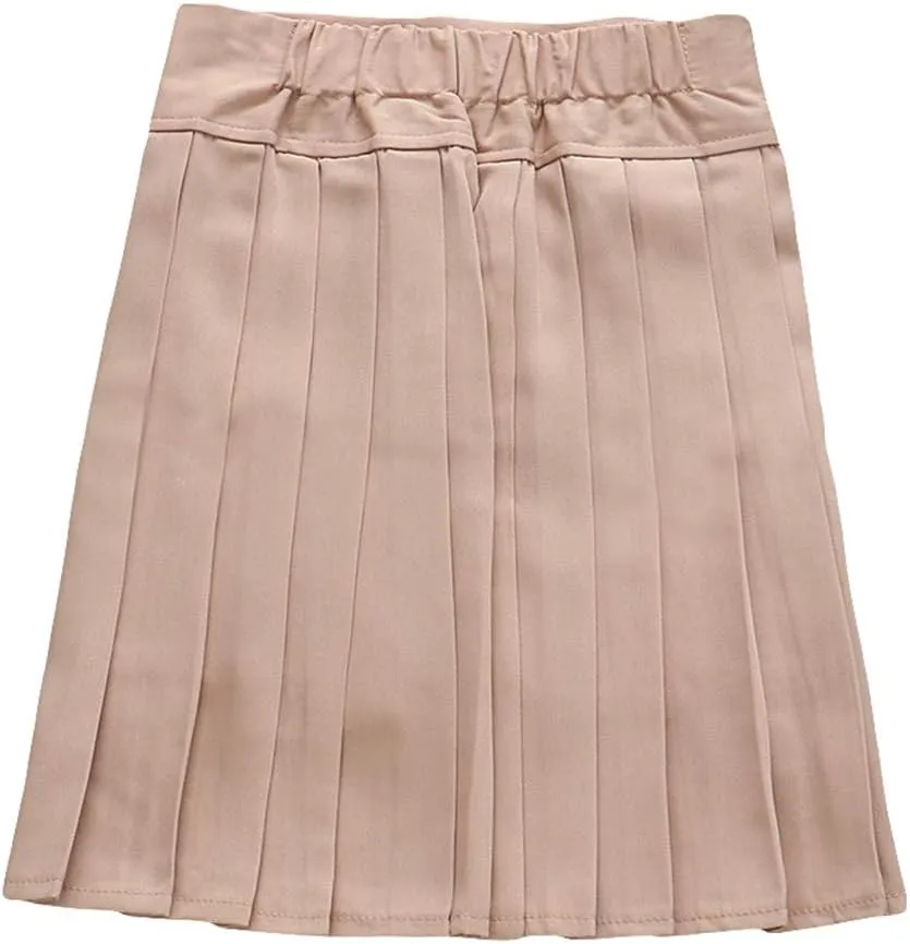 Women's High Waisted Pleated Mini Skirt A-line Shorts with Elastic Wide Waistband