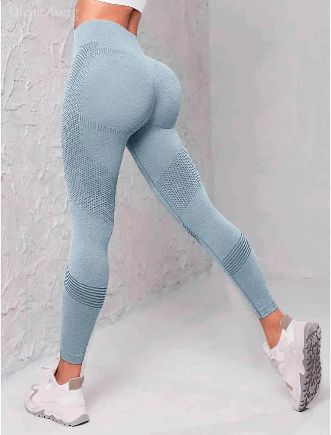 Womens High Waisted Yoga Pants Stretch Tummy Control Leggings Soft Butt Lifting Body Shaper Activewear Gym Clothes
