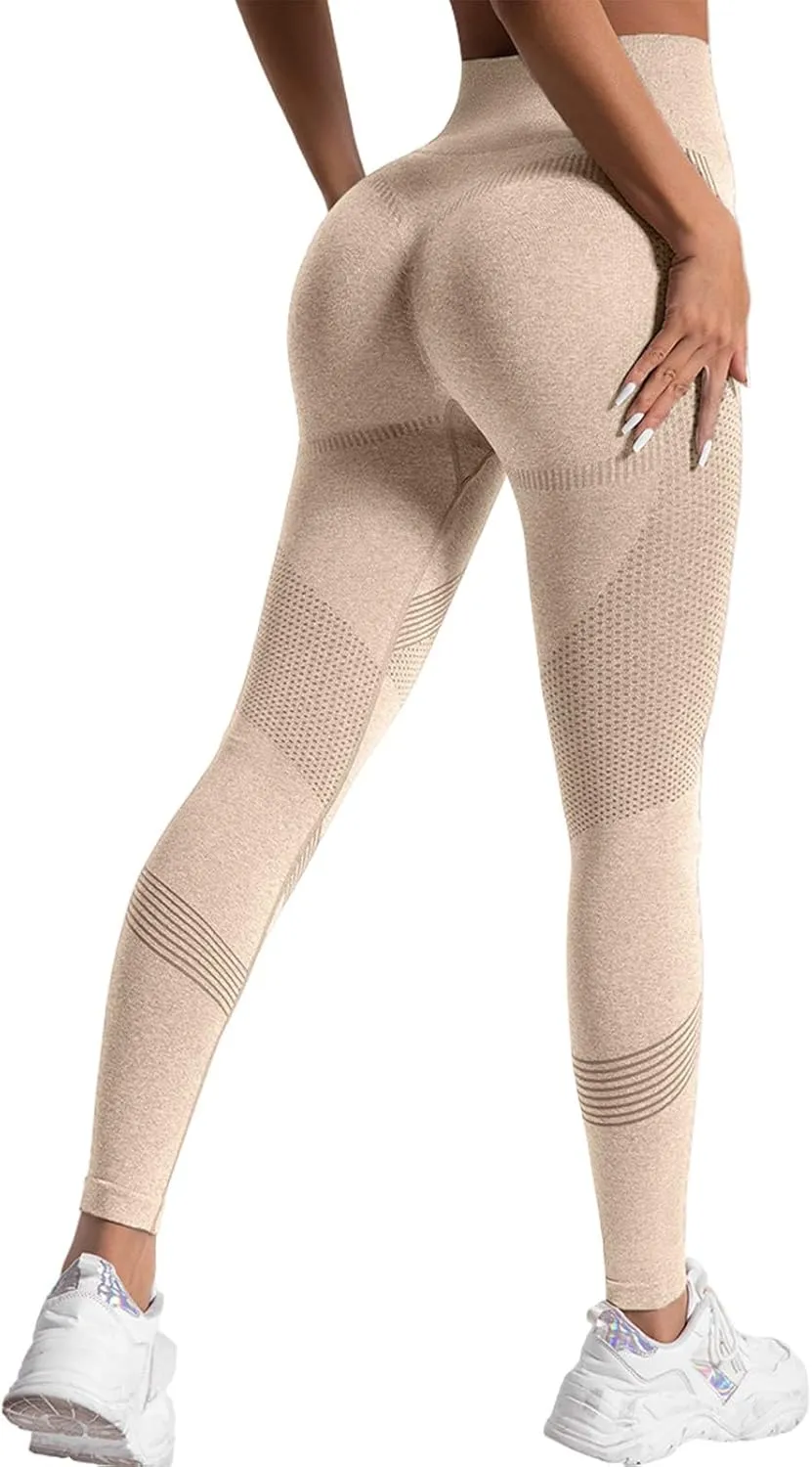 Womens High Waisted Yoga Pants Stretch Tummy Control Leggings Soft Butt Lifting Body Shaper Activewear Gym Clothes