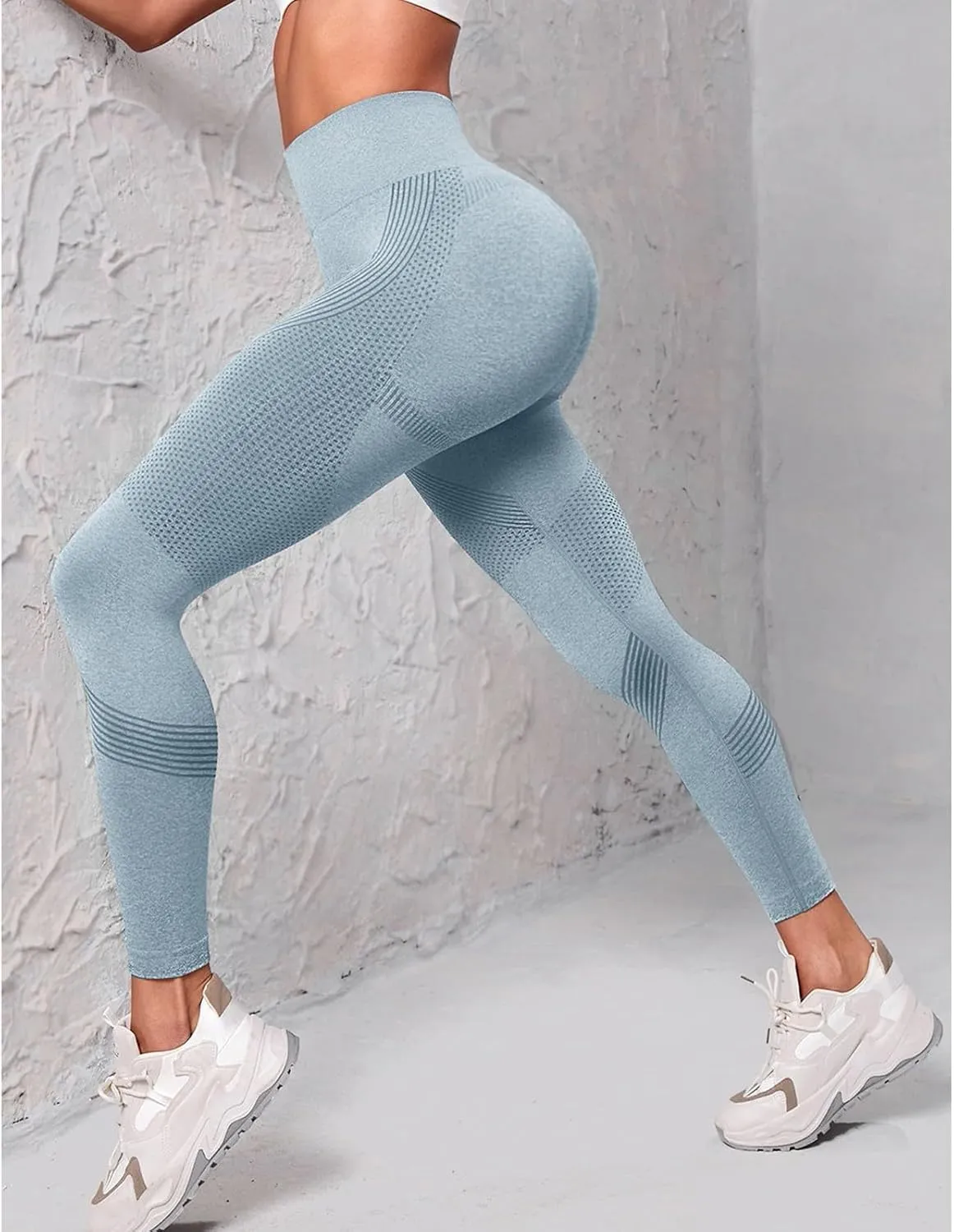 Womens High Waisted Yoga Pants Stretch Tummy Control Leggings Soft Butt Lifting Body Shaper Activewear Gym Clothes