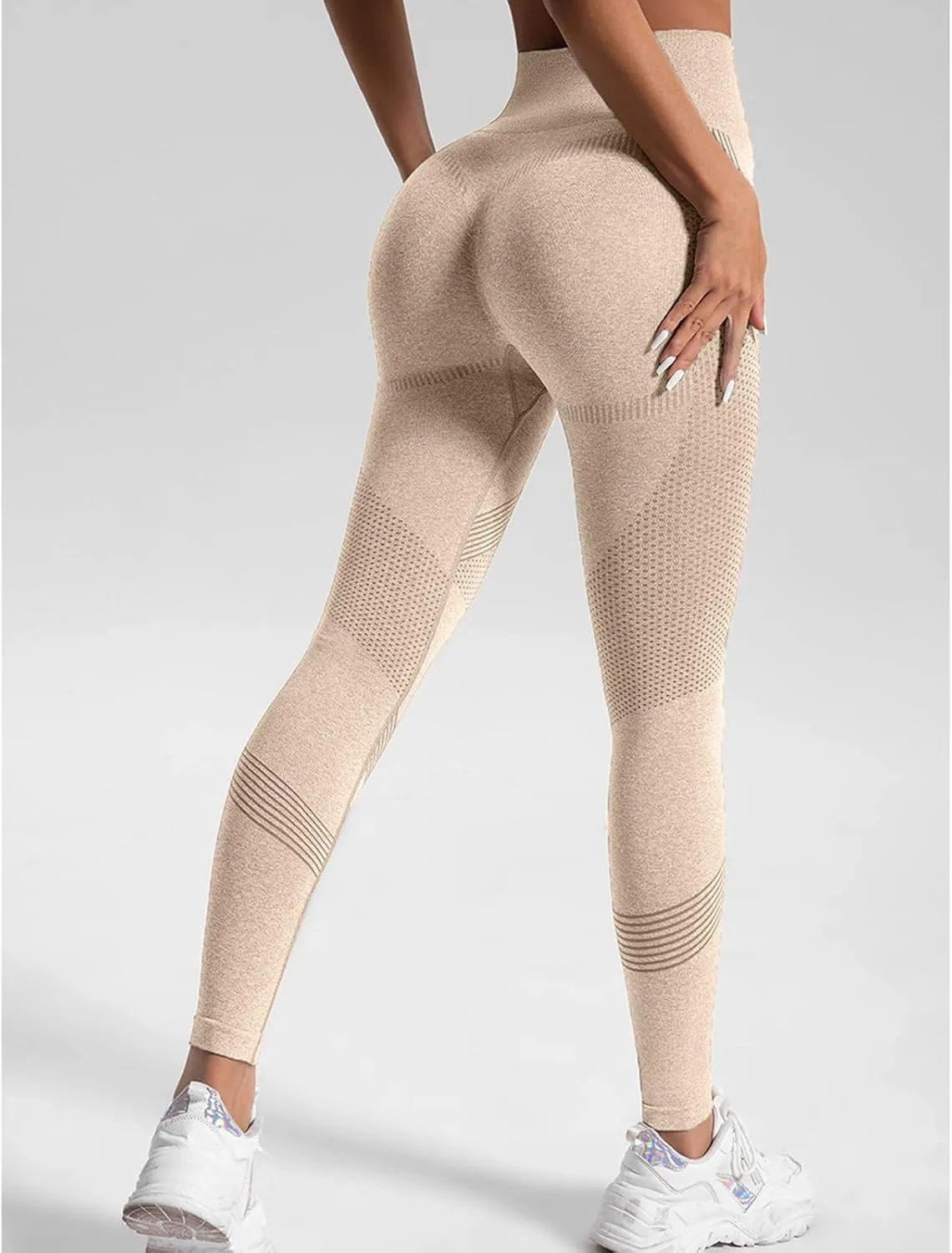 Womens High Waisted Yoga Pants Stretch Tummy Control Leggings Soft Butt Lifting Body Shaper Activewear Gym Clothes