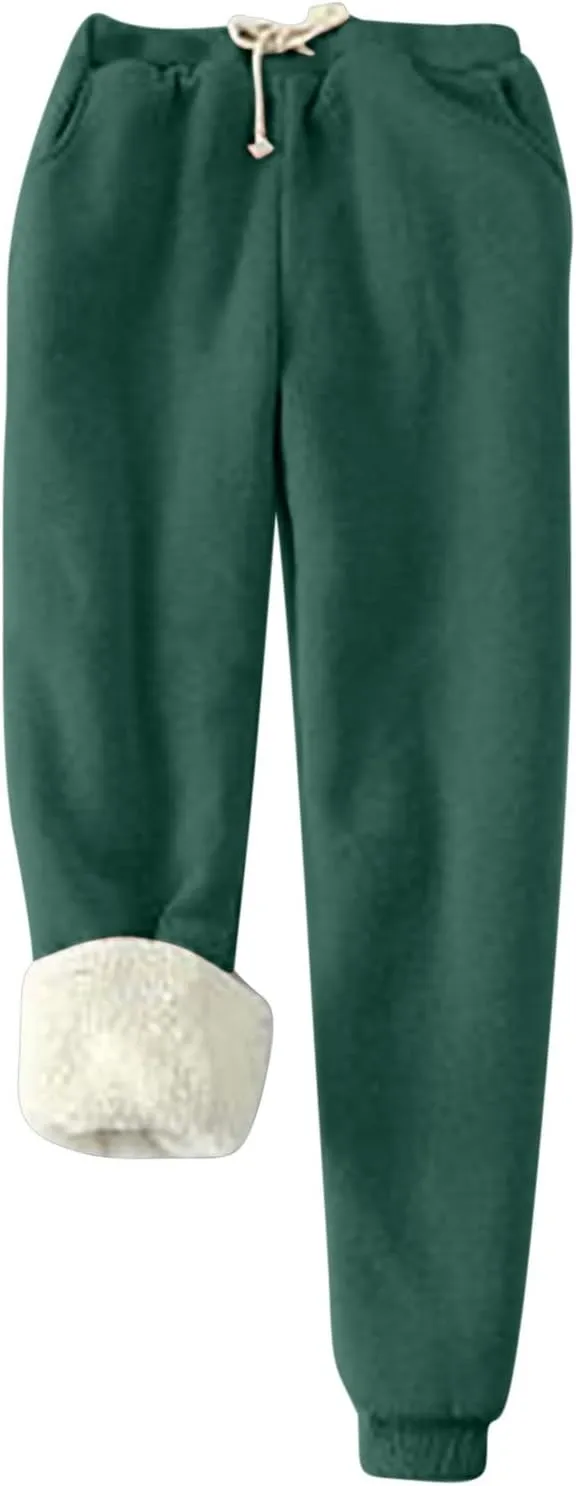 Womens Lounge Set 2 Piece Fleece Lined Loungewear Sets Soft Comfy Pajama Set Fuzzy Sherpa Sweatsuits Matching Outfits