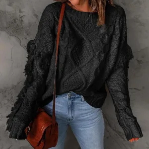 Womens Oversized Fuzzy Knit Sweater Mock Neck Comfy Loose Knitted Pullover Tops Warm Fleece Jumper Tops