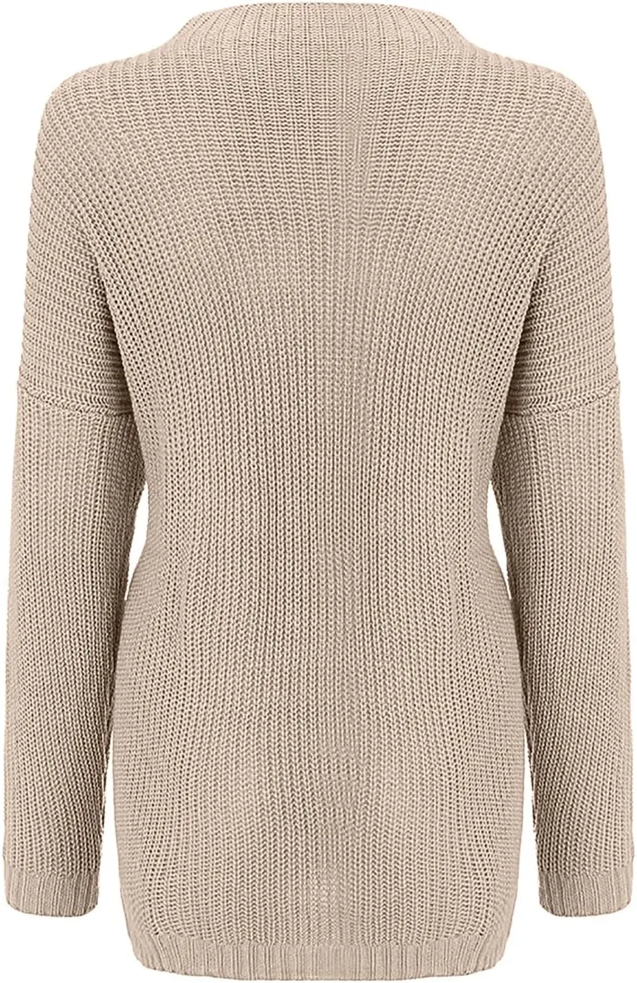 Womens Oversized Sweaters Crewneck Long Batwing Sleeve Chunky Ribbed Knit Pullover Tops Loose Knit Sweater Tops