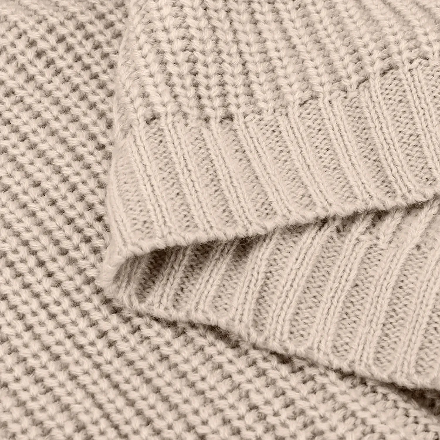 Womens Oversized Sweaters Crewneck Long Batwing Sleeve Chunky Ribbed Knit Pullover Tops Loose Knit Sweater Tops