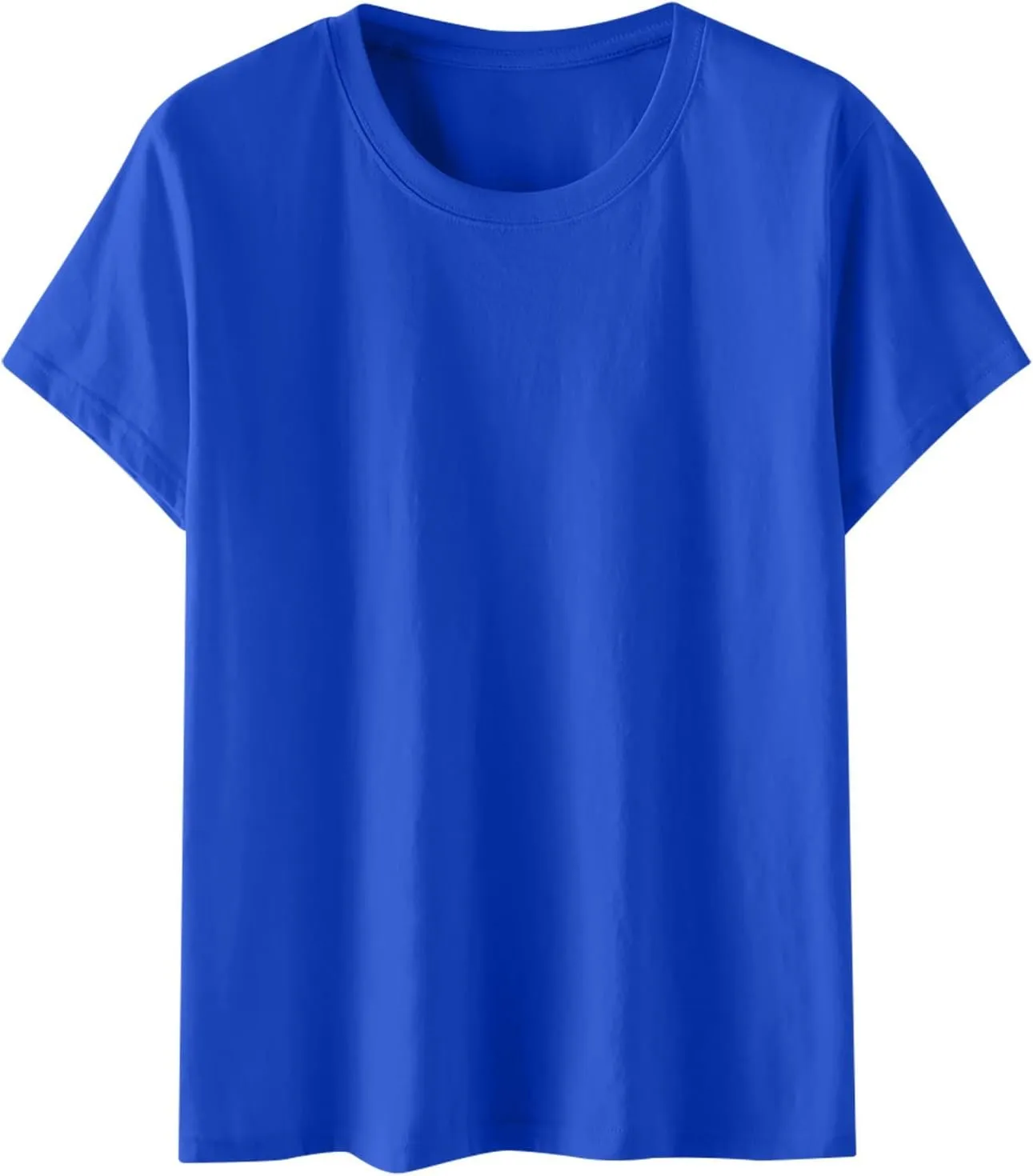 Womens Oversized Tops Hide Belly T Shirts Tops Crew Neck Short Sleeve Shirts Casaul Loose Basic Blouses