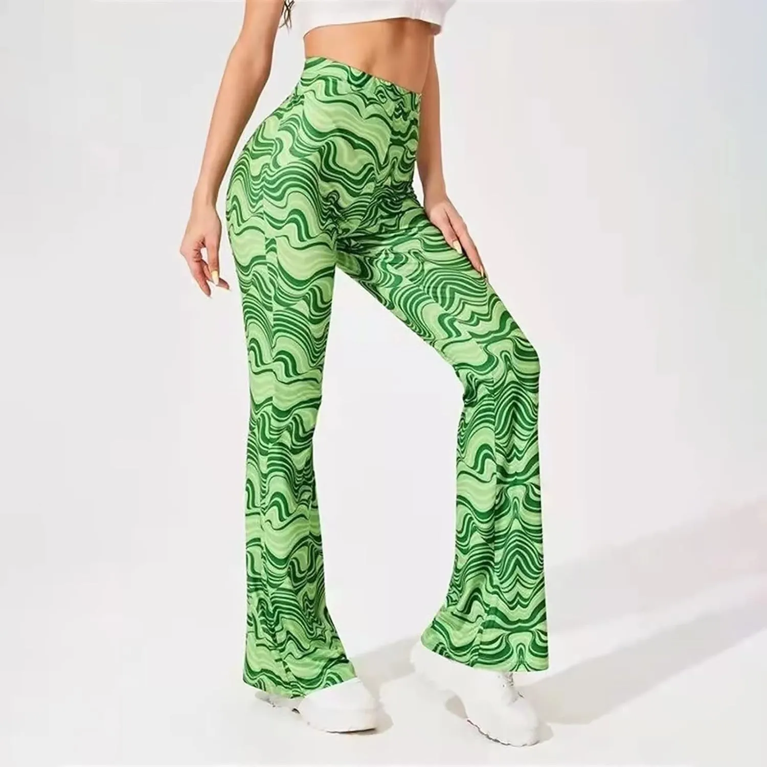Womens Pants Yoga Casual Pants Flared Pants Fitness Yoga Pants Multi Pack Black Leggings Black Leggings Women Cotton