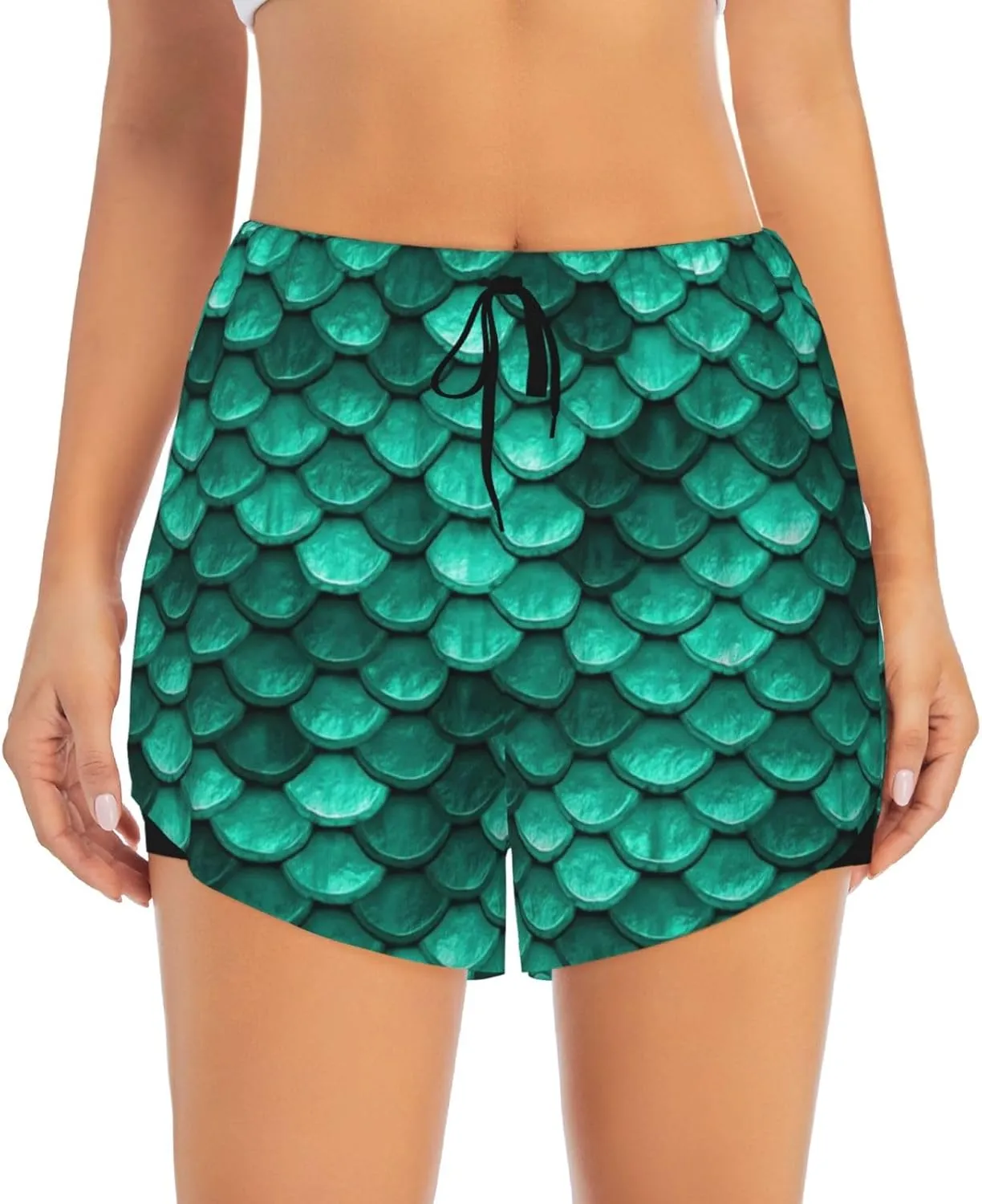 Women's Running Shorts with Liner Pockets, Workout Yoga Shorts High Waisted Athletic Biker Shorts