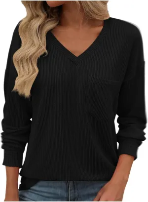 Womens Tunic Tops Loose Fit Long Sleeve Striped Shirts Crewneck Tops Lace Top Plus Size Women