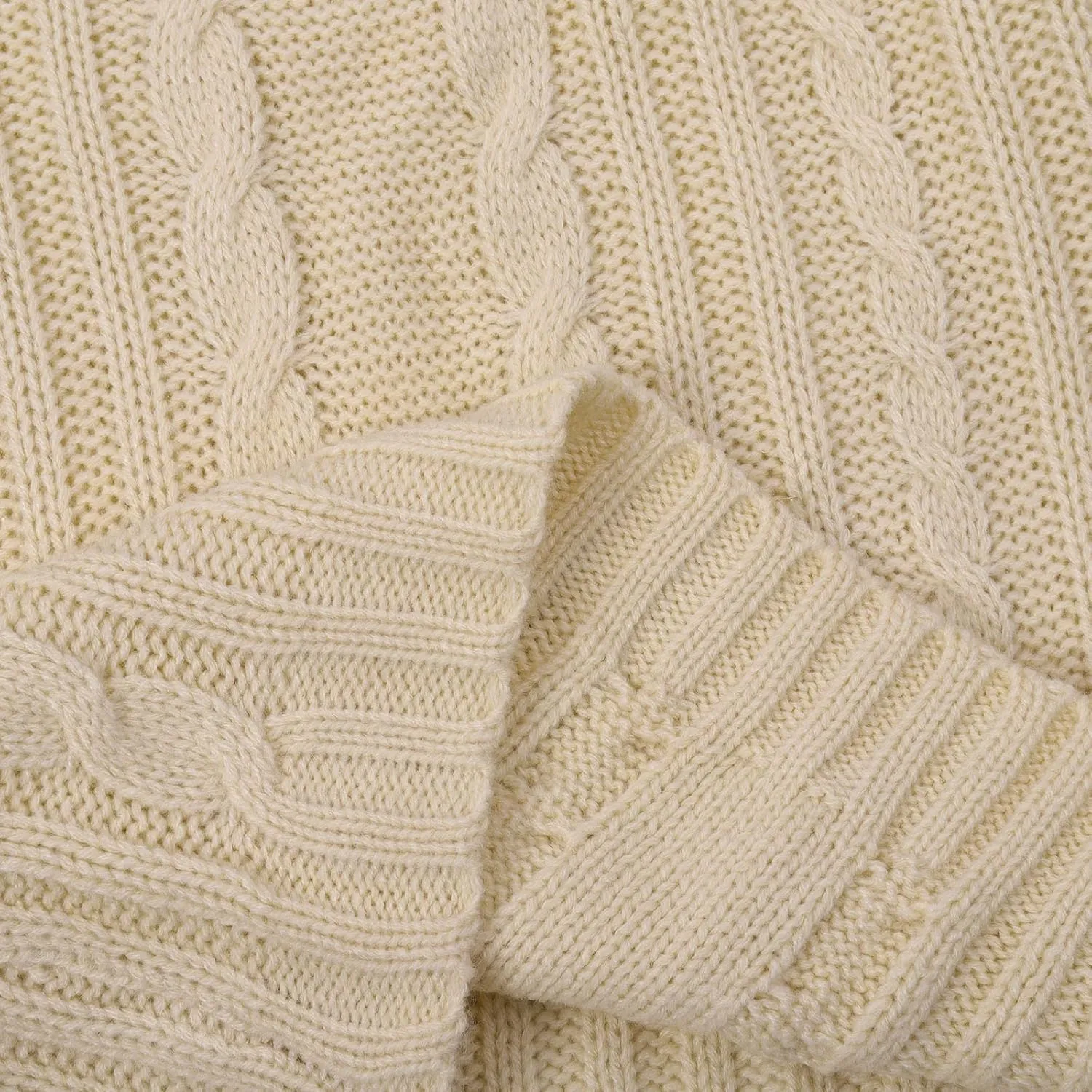 Women's Turtleneck Knit Pullover Long Sleeve Casual Oversized Sweater Tops Womens Fall Tops Ribbed Knit Sweater