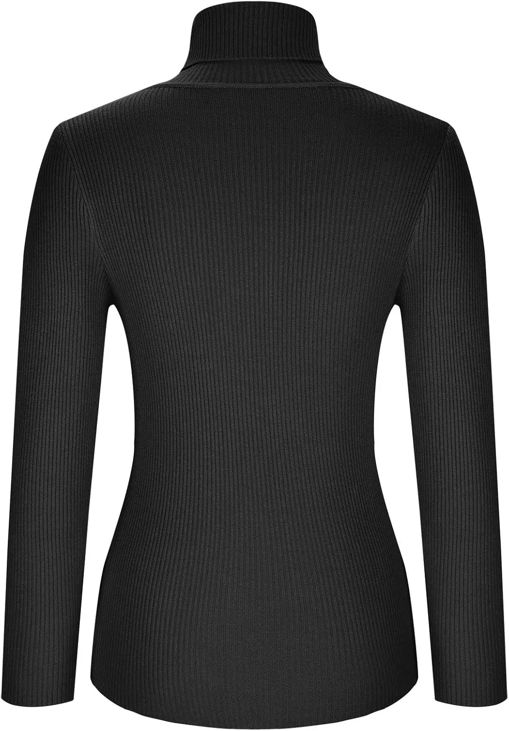 Womens Turtleneck Sweater Long Sleeve Ribbed Knit Sweater Fall Winter Fashion Tops 2024 Casual Trendy Tops Blouse