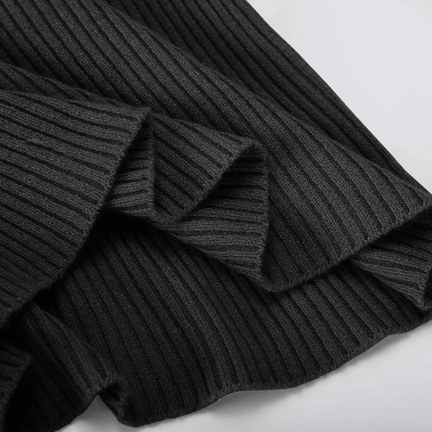 Womens Turtleneck Sweater Long Sleeve Ribbed Knit Sweater Fall Winter Fashion Tops 2024 Casual Trendy Tops Blouse