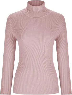 Womens Turtleneck Sweater Long Sleeve Ribbed Knit Sweater Fall Winter Fashion Tops 2024 Casual Trendy Tops Blouse
