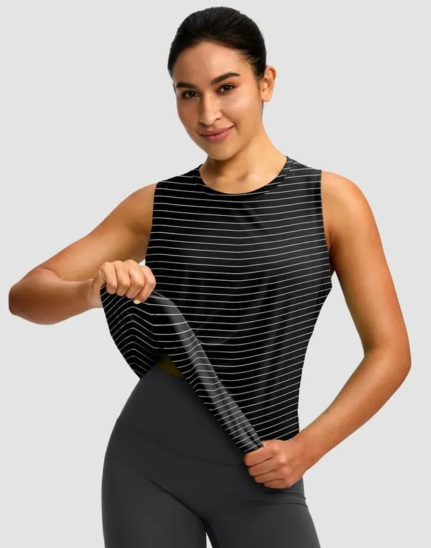 Women's Workout Tops Racerback Athletic Tank Tops Sleeveless Loose Fit Yoga Running Gym Shirts for Women