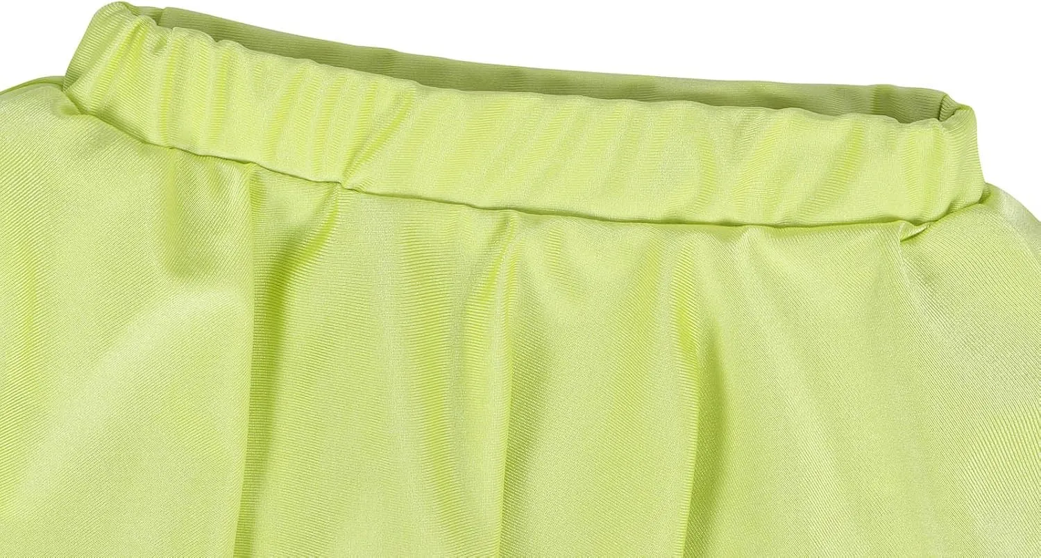 WonderBabe Girls Princess Two Piece Swimsuit Kids Bathing Suits Ruffles Fancy Swimwear Surf Beach Summer Swimming Tankini Set