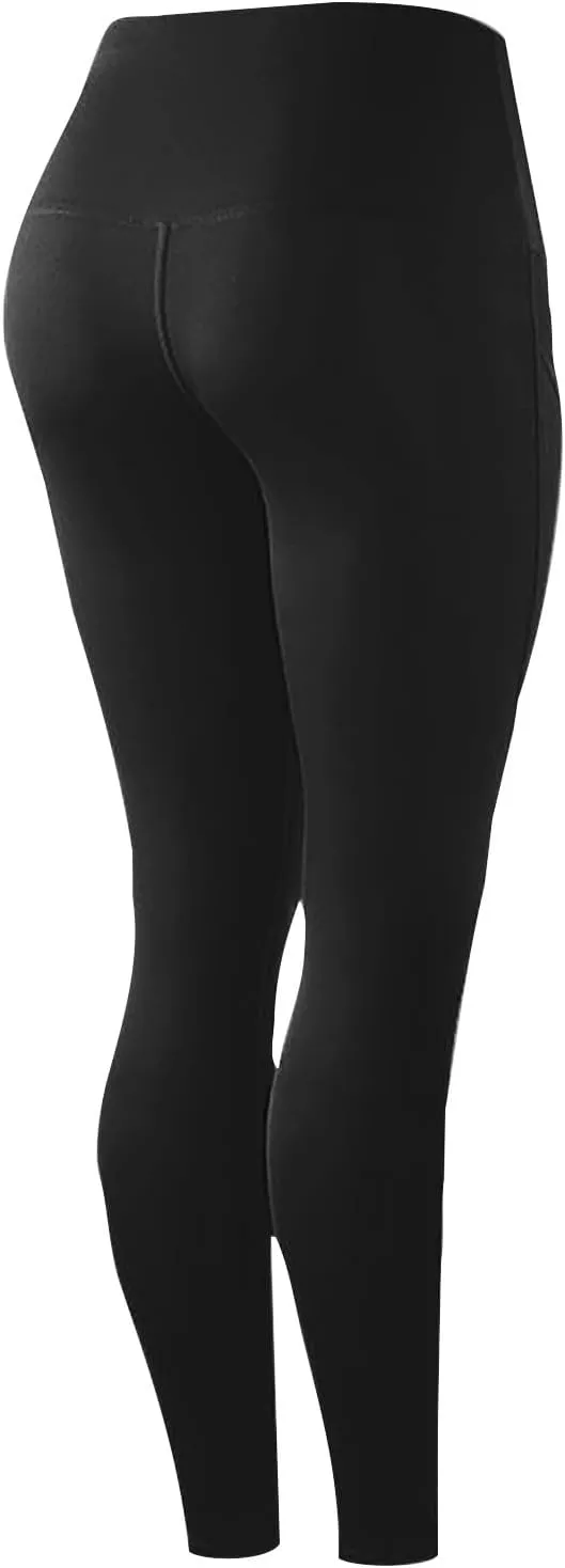 Workout Leggings with Pockets, Womens Petite Yoga Pants,Women's Activewear Leggings,Boot Cut Leggings for Women