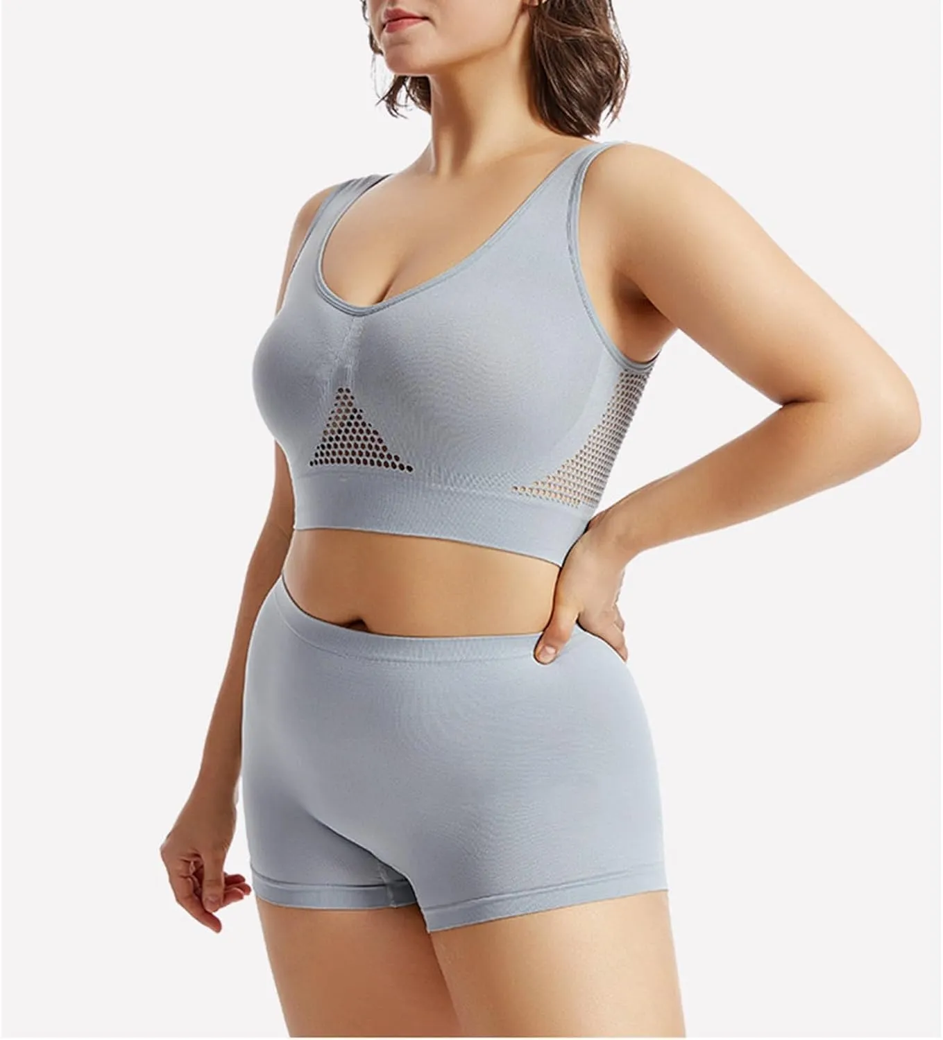 Yoga Girls Sports Bra Set, Soft and Lightweight Women's Underwear for Women's Workouts.