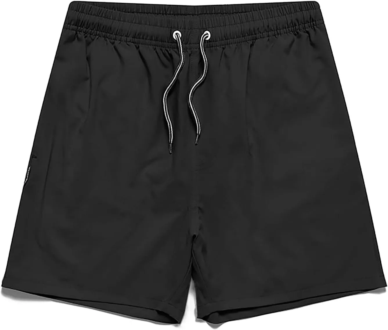 ZEFOTIM Men Swim Shorts Drawstring Quick Dry Solid Color Trunks Fashions Big and Tall Swim Suit with Pockets